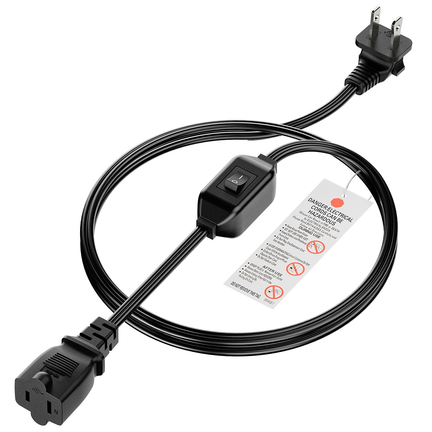 Amazon.com: [6-Feet] On Off Switch Extension Cord, Right Angle 2