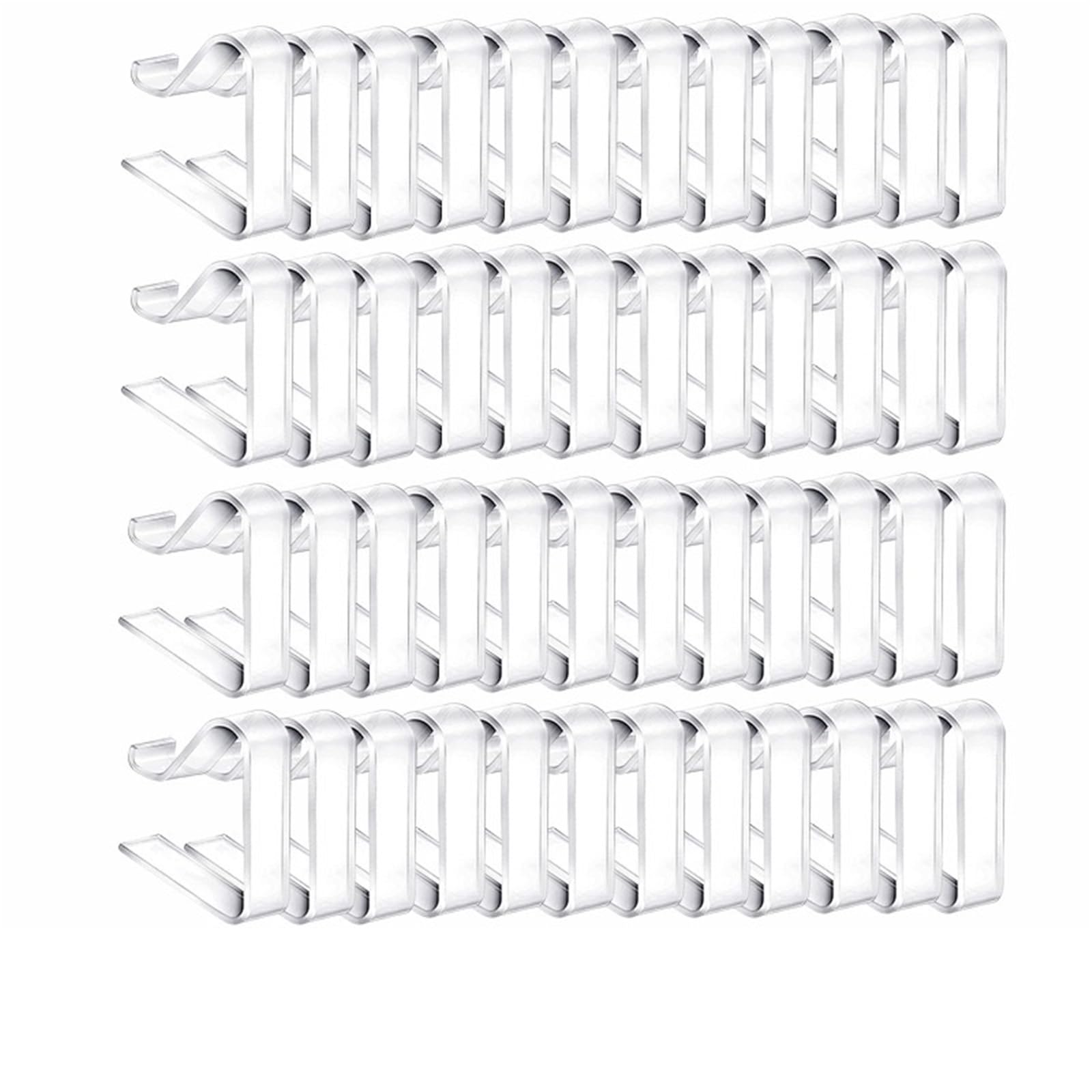 Tischdeckenklammern Tischdeckenklammern aus Kunststoff for Tische, Picknicks, Klammern, Abdeckung, Fixierung, Halterung, Restaurant, Hochzeit, Partyzubehör(ColorB-48pcs)