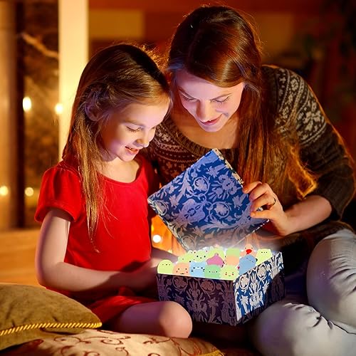 Vista 7 de Outee 16 piezas de juguetes Mochi Mini Mochi animales juguetes que brillan en la oscuridad, juguetes para aliviar el estrés, juguetes a granel, gato