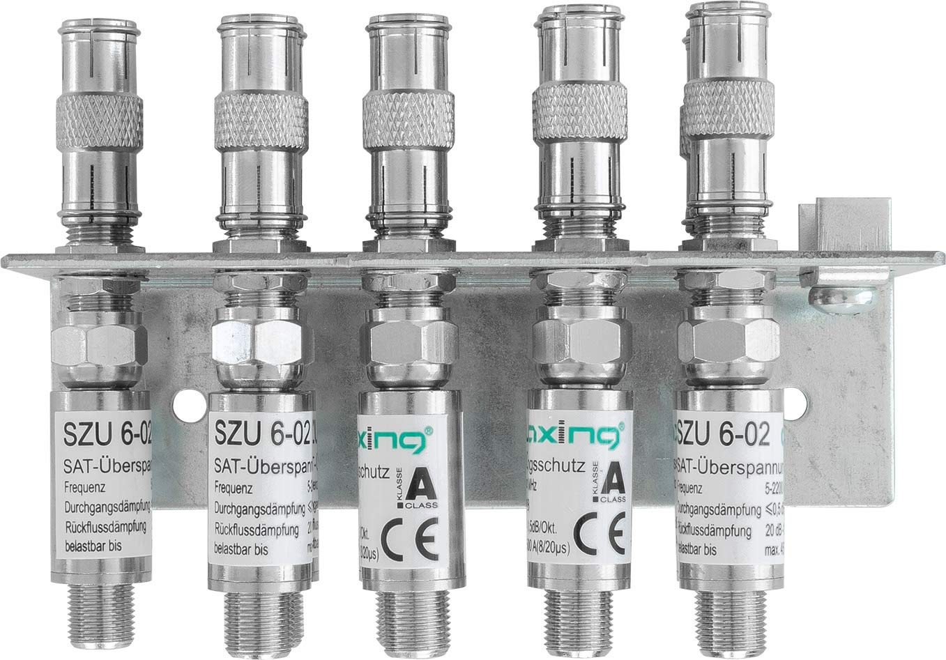 Axing QEW 9-06 - Angolo di messa a terra per multiswitch SPU 9xx-06, dispositivo di protezione da sovratensione, bilanciamento potenziale, in metallo