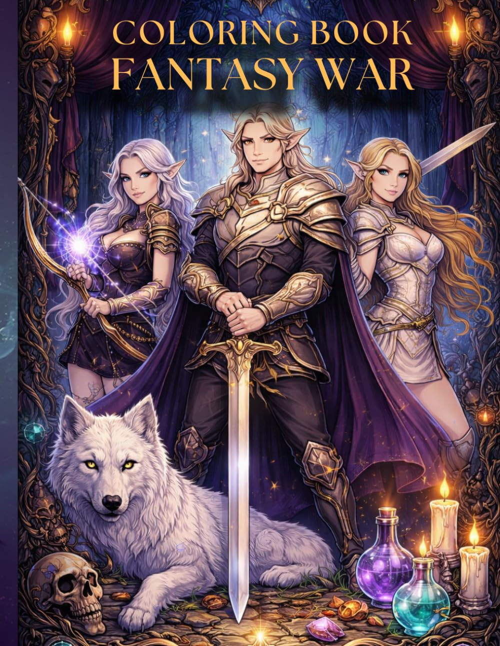 Coloring book Fantasy War