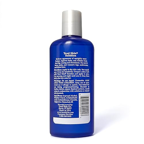 Miniatura 5 de Tend Skin Womens AfterShavePost Waxing Solution for Ingrown Hair Razor Bumps and Razor Burns 4 ounce Blue