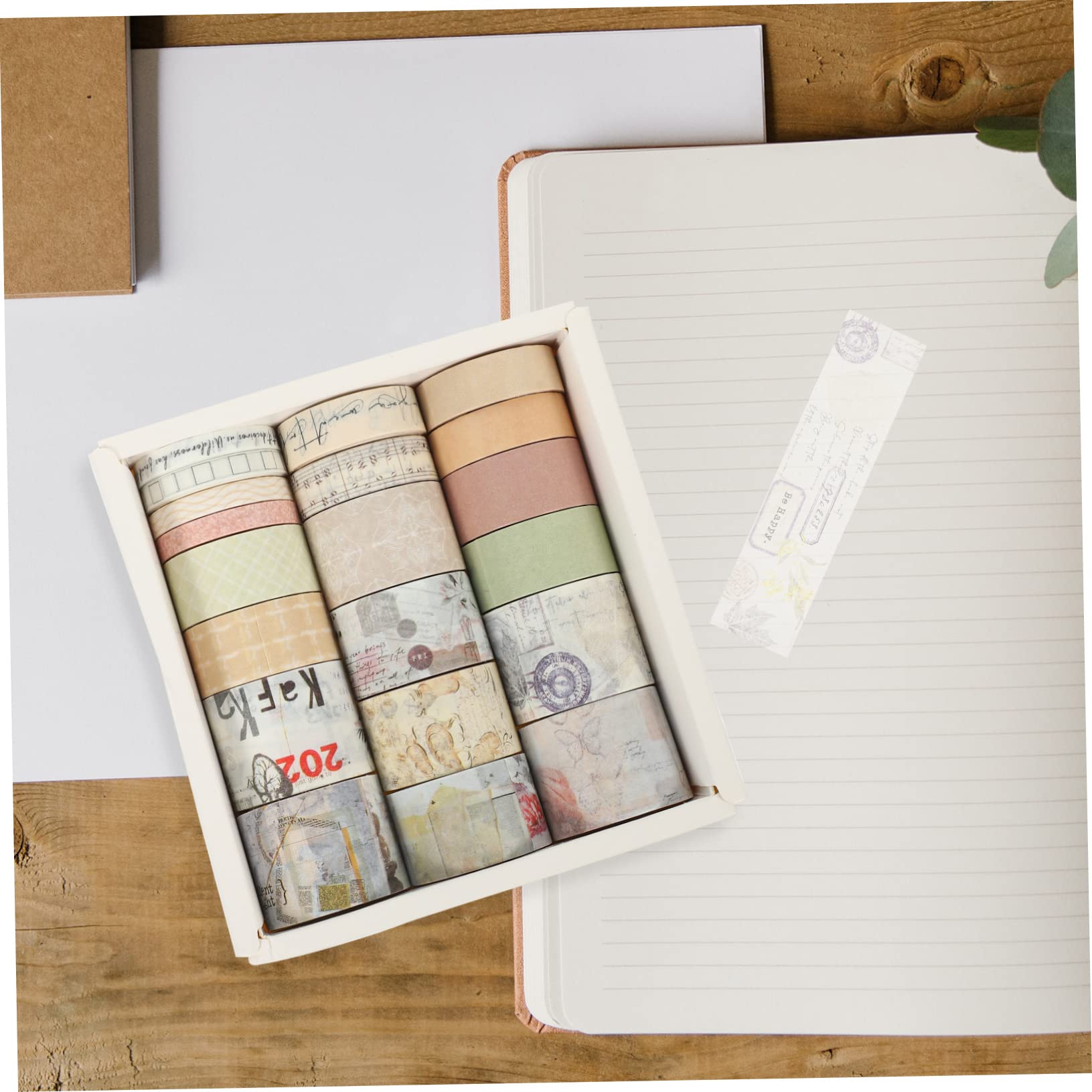 NUOBESTY 60rollen Washi Tape Vintage Design Selbstklebende Dekorationsbänder Für Scrapbooking Planer Und Für Kreative Projekte Und Persönliches Gestalten