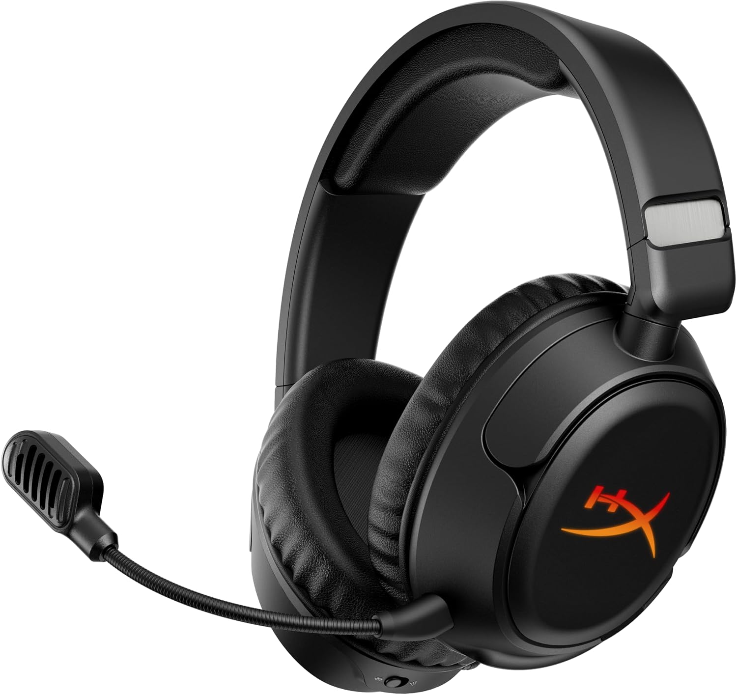 Cloud Flight 2 – Wireless Gaming Headset, Customizable RGB Lighting with Removable Earcup Plates, up to 100 Hours of Battery Life, 2.4GHz & Bluetooth, Multi-Platform Compatibility - Black