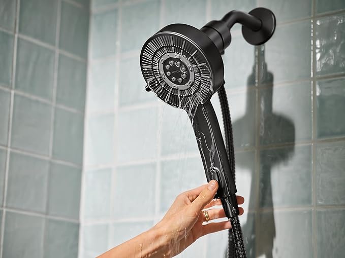 Moen Regadera de Mano Matte Black con Docking Magnético miniatura 11