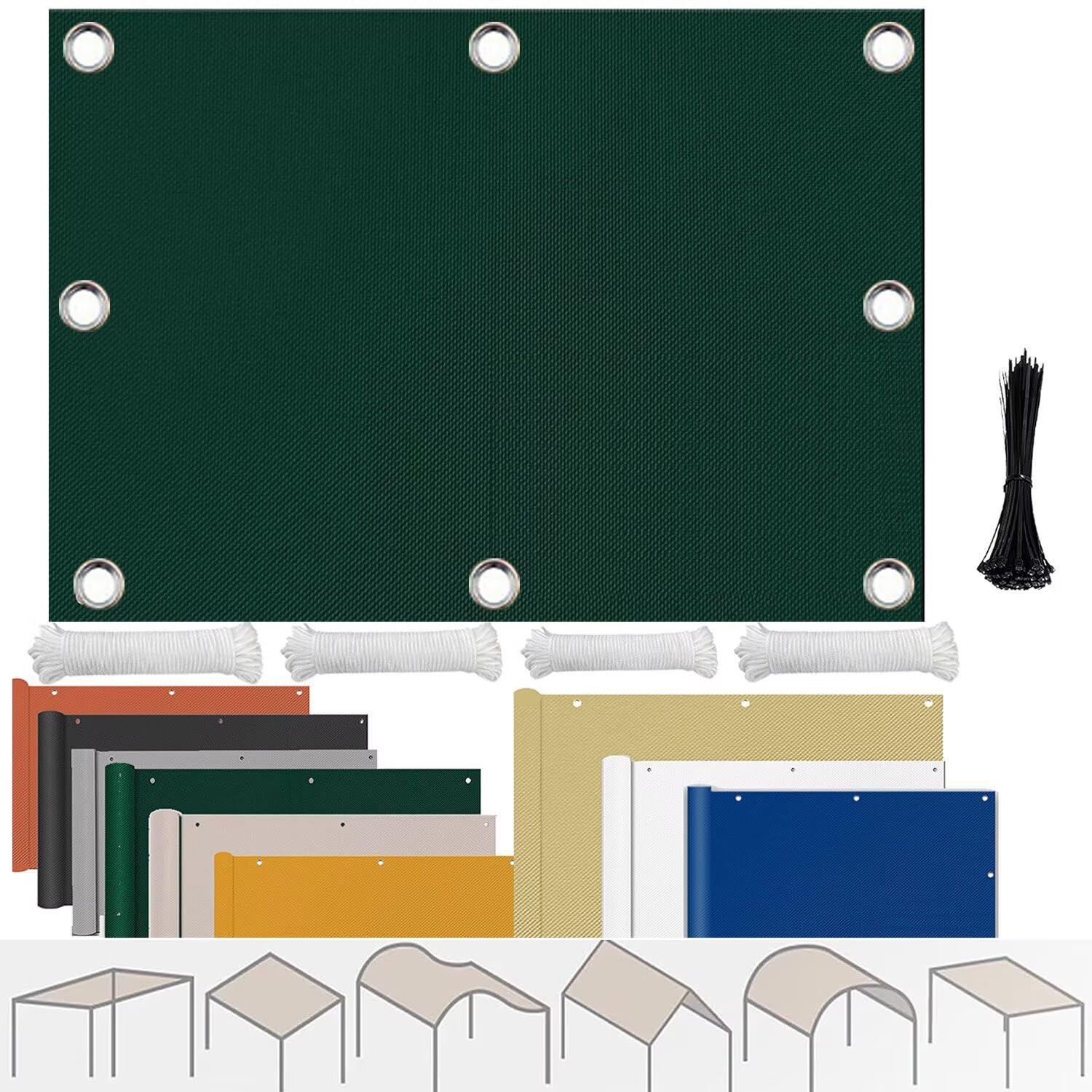 Voile d'ombrage rectangulaire imperméable : finie la surchauffe sur votre terrasse