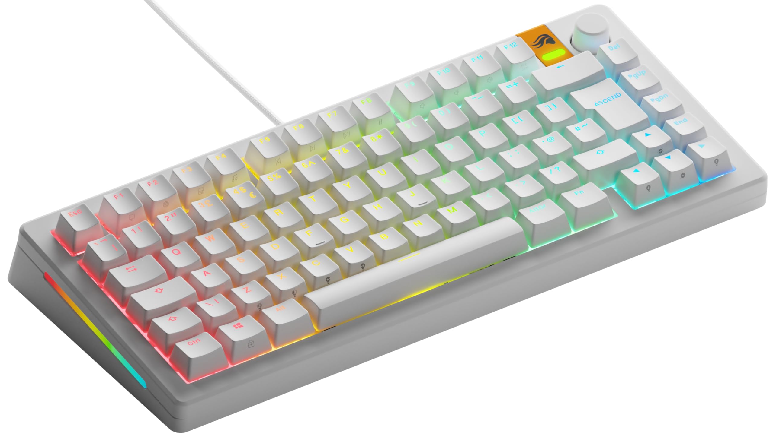 GLORIOUS Gaming GMMK 3 Rapid Trigger Keyboard, Hall Effect, 8K Polling, MX Mechanical & Magnetic Switches, Hotswappable TKL 75%, Modular Gasket System, Doubleshot PBT keycaps, UK QWERTY - English