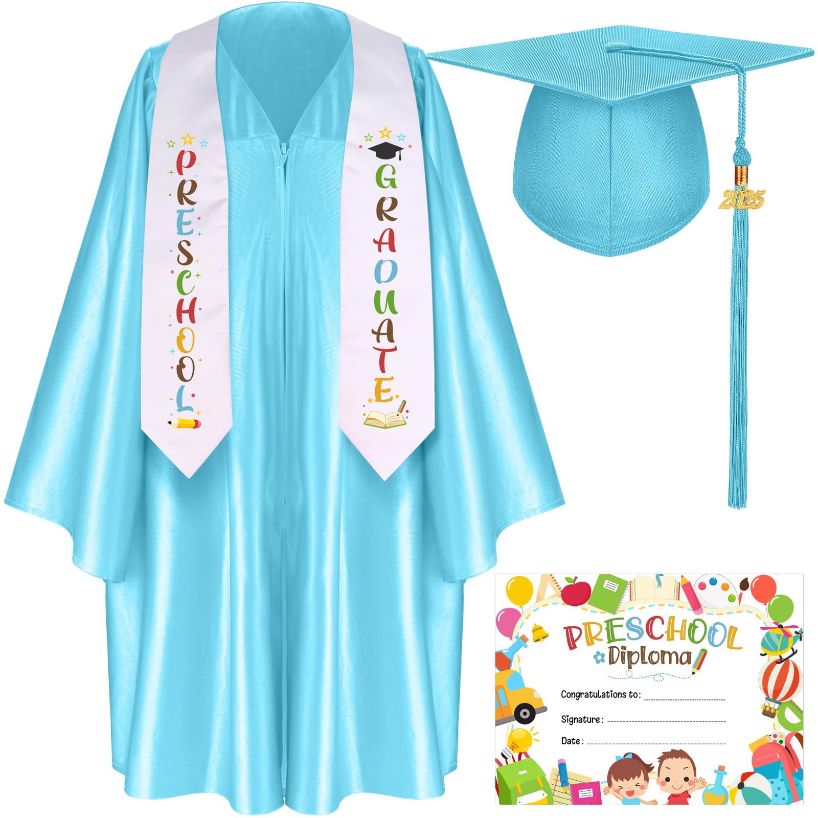 Snapklik.com : Sureio 6 Pcs Kindergarten Preschool Graduation Cap And Gown