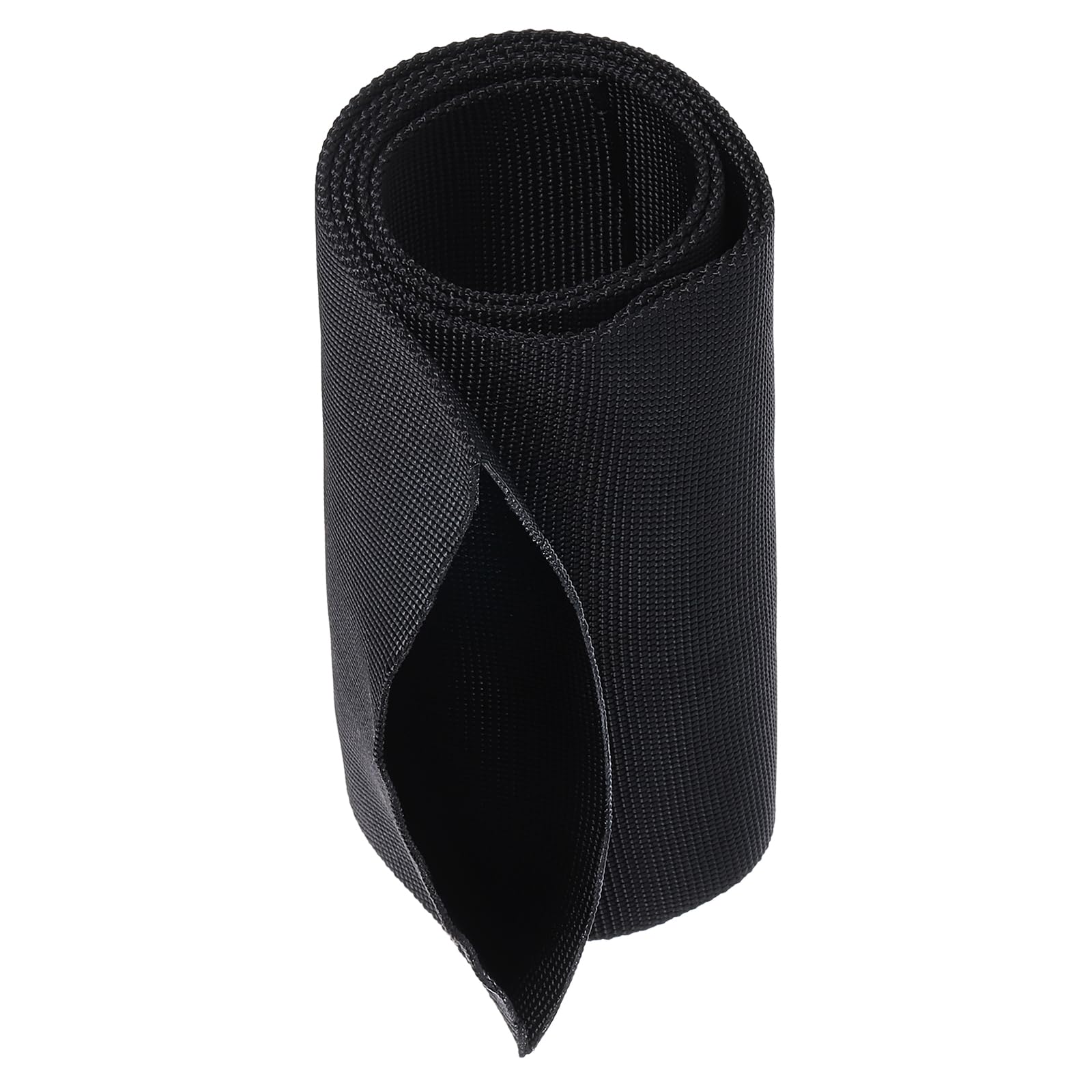 PATIKIL 3.1" Dia 3.3FT Nylon Protective Hose Sleeve, Cable Cover Sheath Protection for Welding Tig Torch Hydraulic Hose, Black