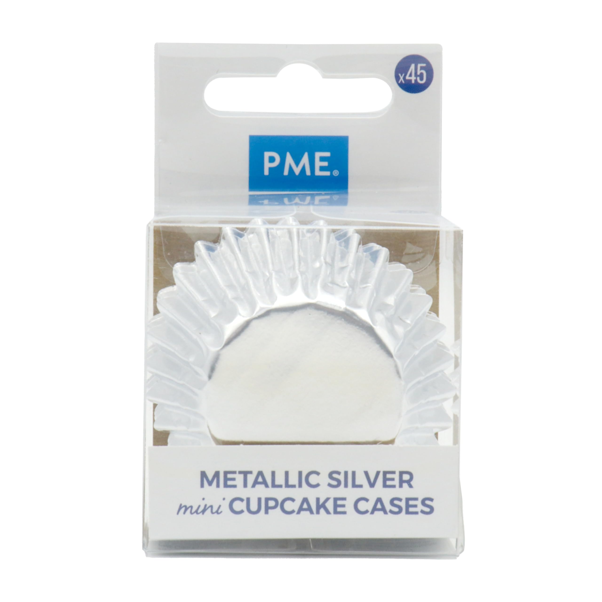 Silver Mini Baking Cases x 45