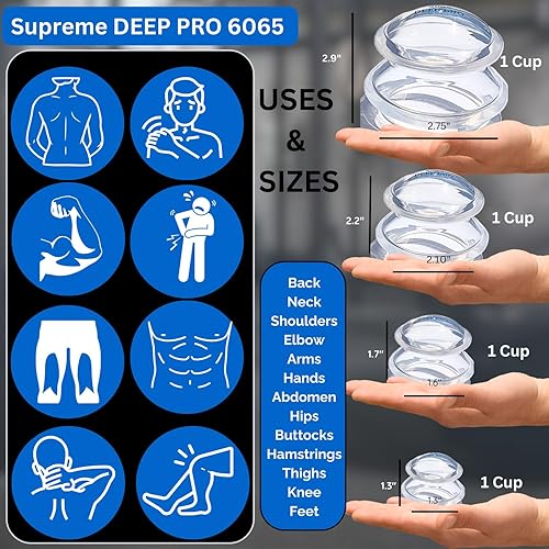 B00WRPI846_image_3 Terapia con ventosas de silicona médica profesional para reducir celulitis perder peso modelado alivio del dolor drenaje linfático reducción de