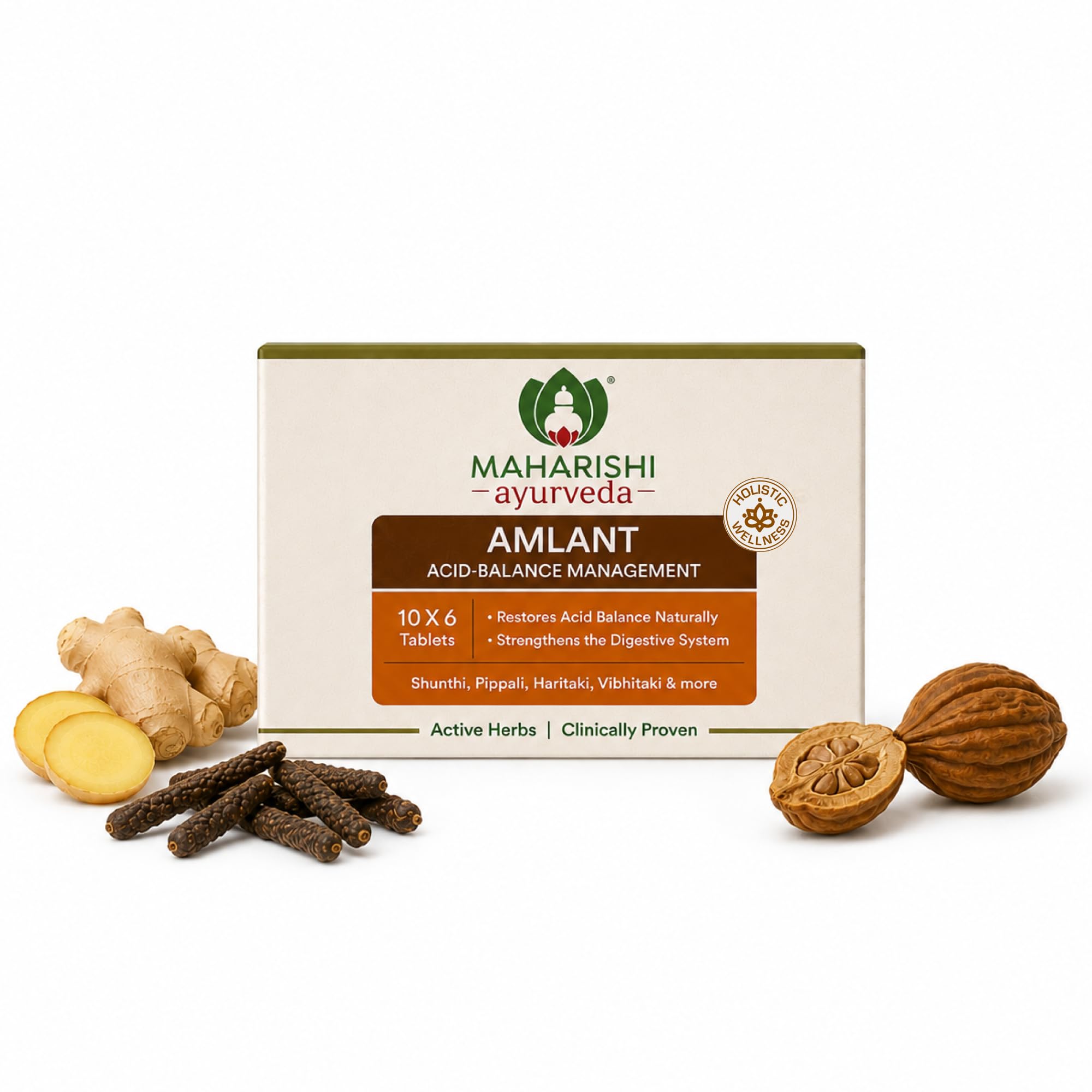 Maharishi Ayurveda Amlant For Acidity Heartburn Gas & Bloating, Strengthens Digestive System Helps in reducing Acidity Recurrence Quick Relief from Acidity Clinically Proven Enriched with Haritaki and other 14 other potent Herbs 60 Tablets Pack of 1-image-17