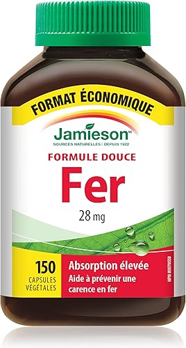 Miniatura 2 de Jamieson Hierro suave de alta absorción, 150 cápsulas de tamaño económico