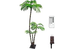 Lighted Artificial Palm Tree Christmas Tree for Festive Outdoor Decor