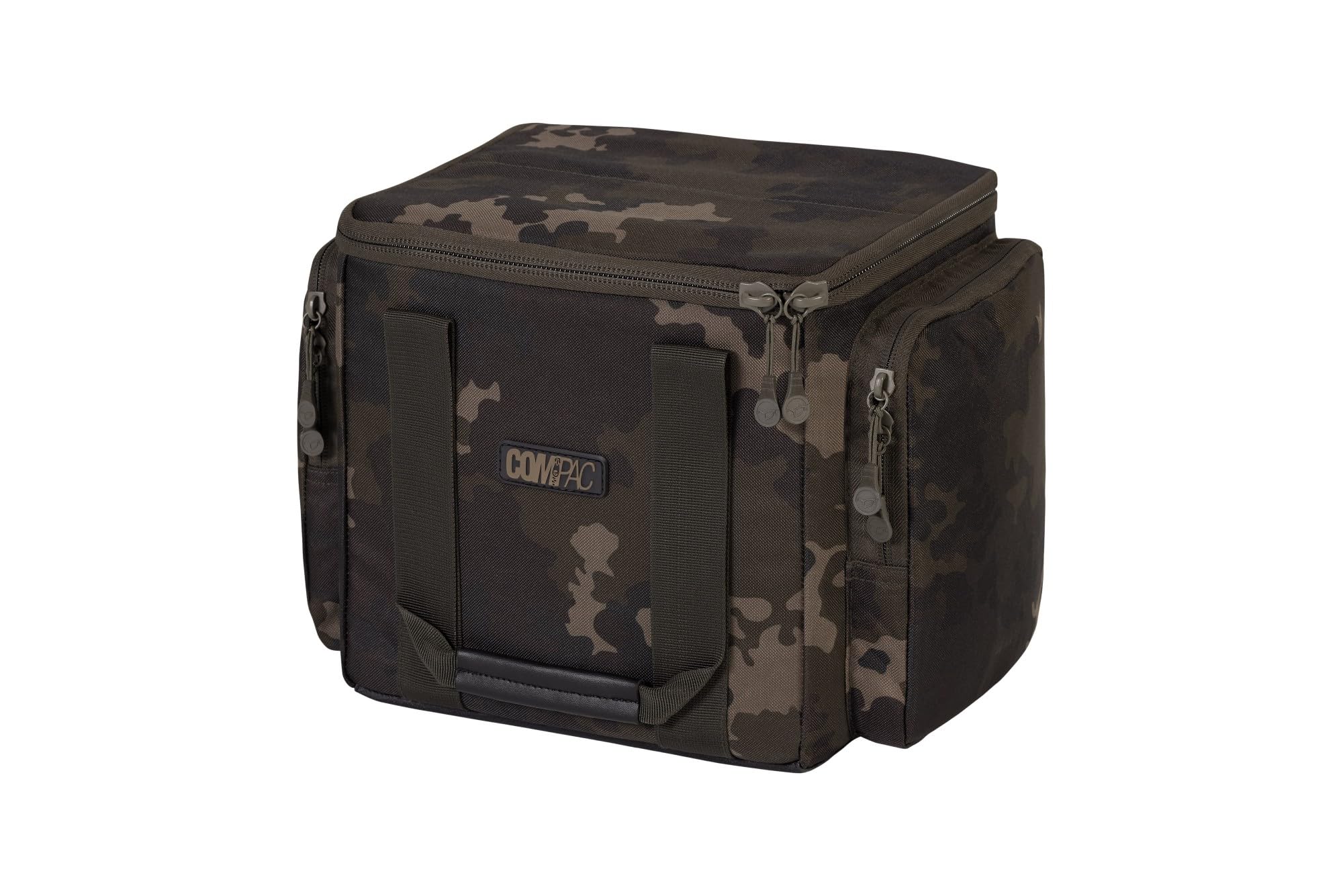 Korda Compac Large Utility Bag Dark Kamo | Carp Fishing Caryall | Heavy Duty Twin Zip | Reinforced Handles | Durable and Water Resistant | Internal Storage Pockets | 2 External Pockets | Code KLUG175