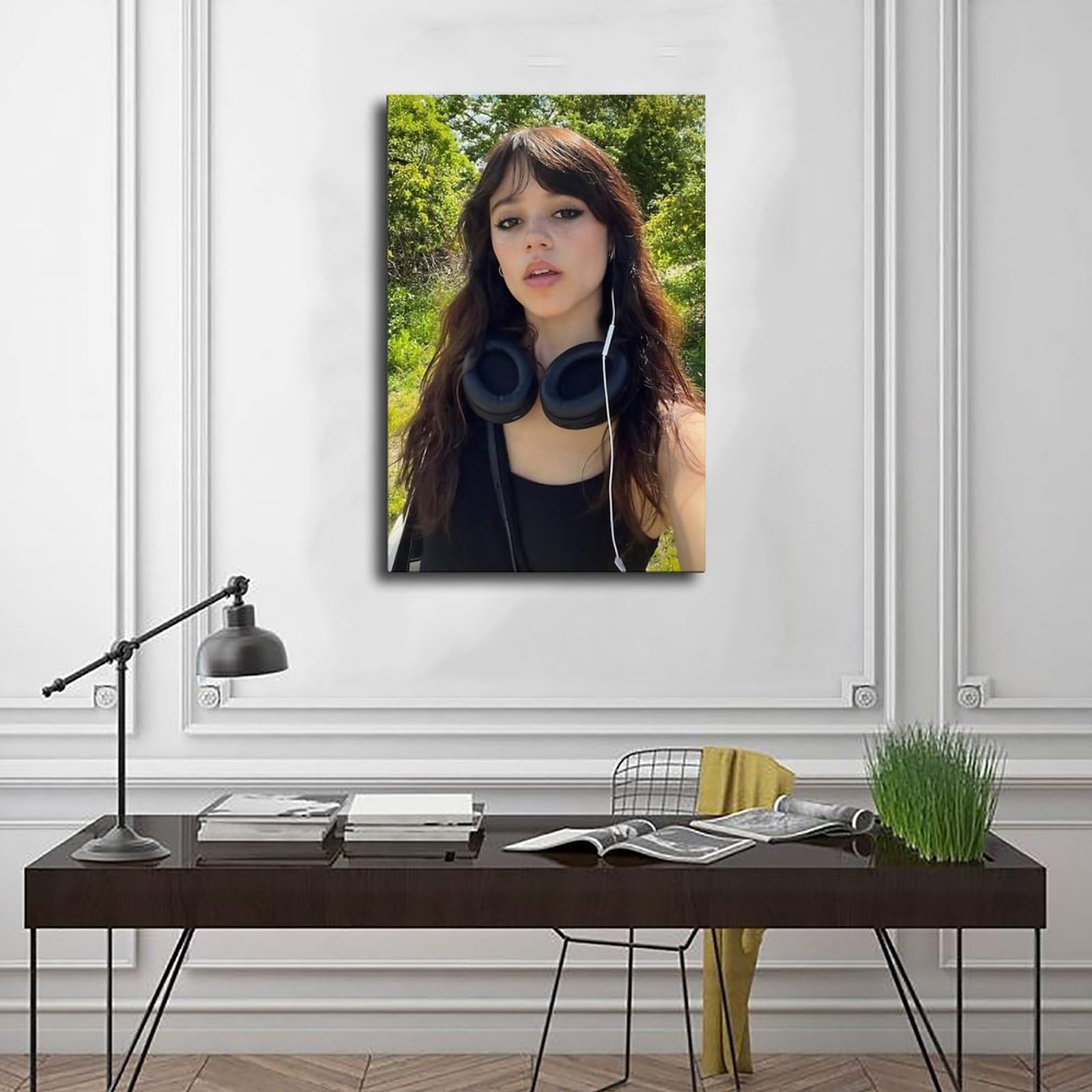 Jenna Ortega Poster sur toile pour décoration de chambre à coucher, bureau, chambre, cadeau sans cadre, 40 x 60 cm