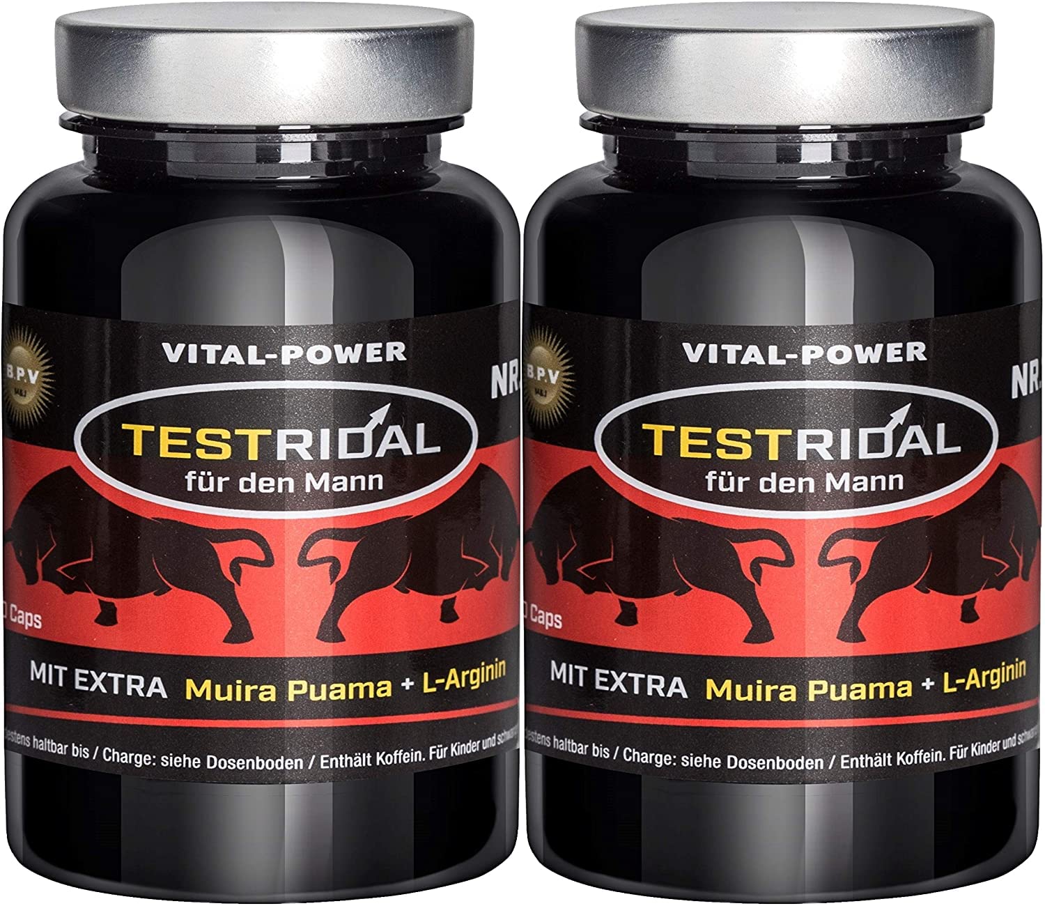 B.P.V - Testridal 120 Kapseln = 96g - Extrem Hardcore Booster für aktive Männer - für Lust - Liebe - Leidenschaft und mehr...
