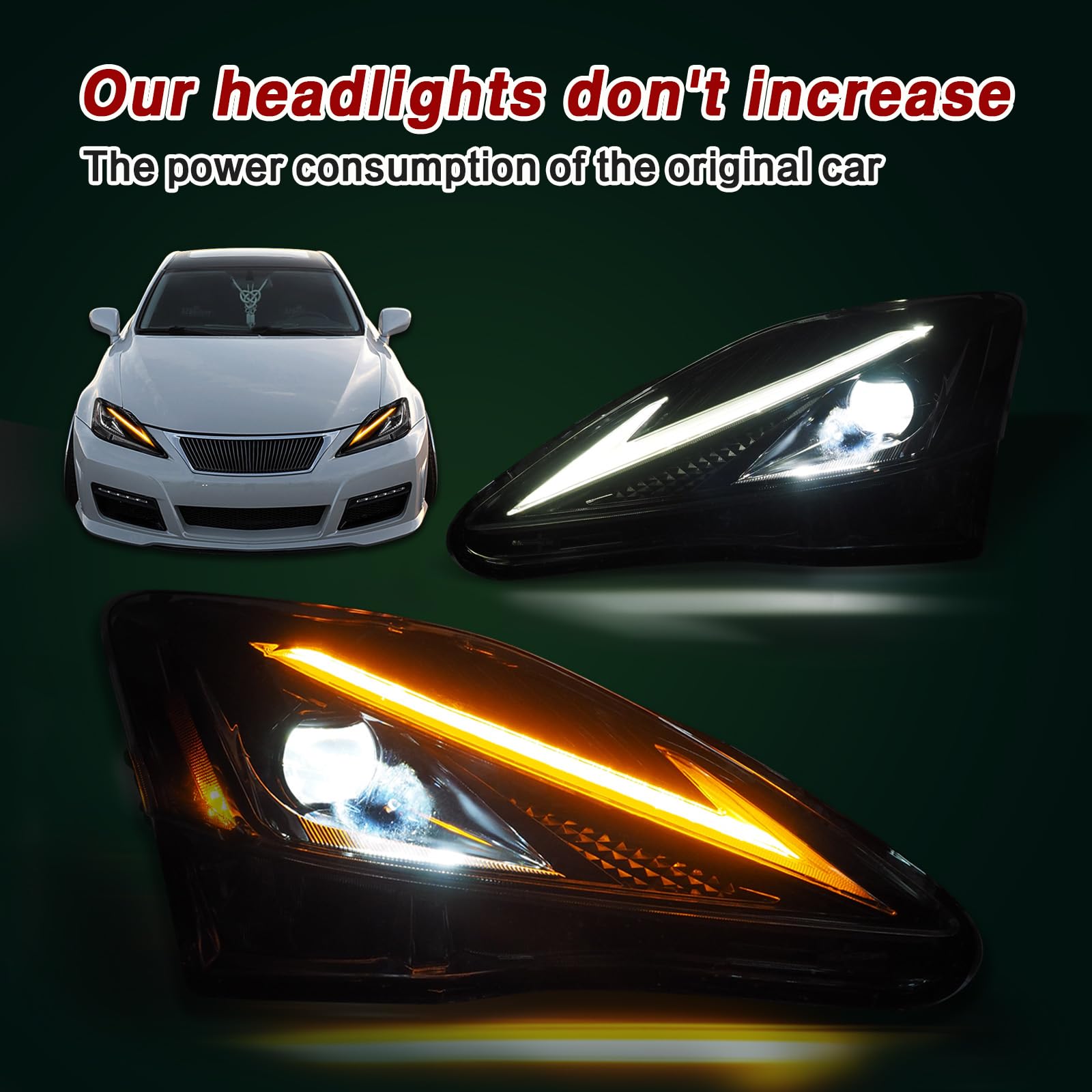 Amazon.com: ZSBMP LED Headlights Compatible with 2006-2013