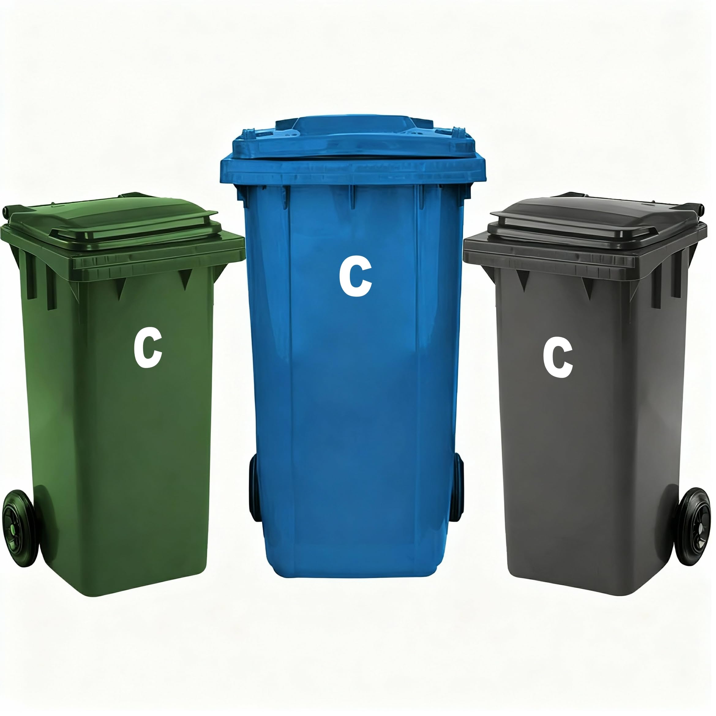Rubigo 3 x Bin Numbers for Wheelie Bins, 0-99, Letters A-D, 17.5cm Dustbin Stickers, Easy Application Stick On Number Stickers - Weatherproof Self Adhesive Vinyl (11) — view 47