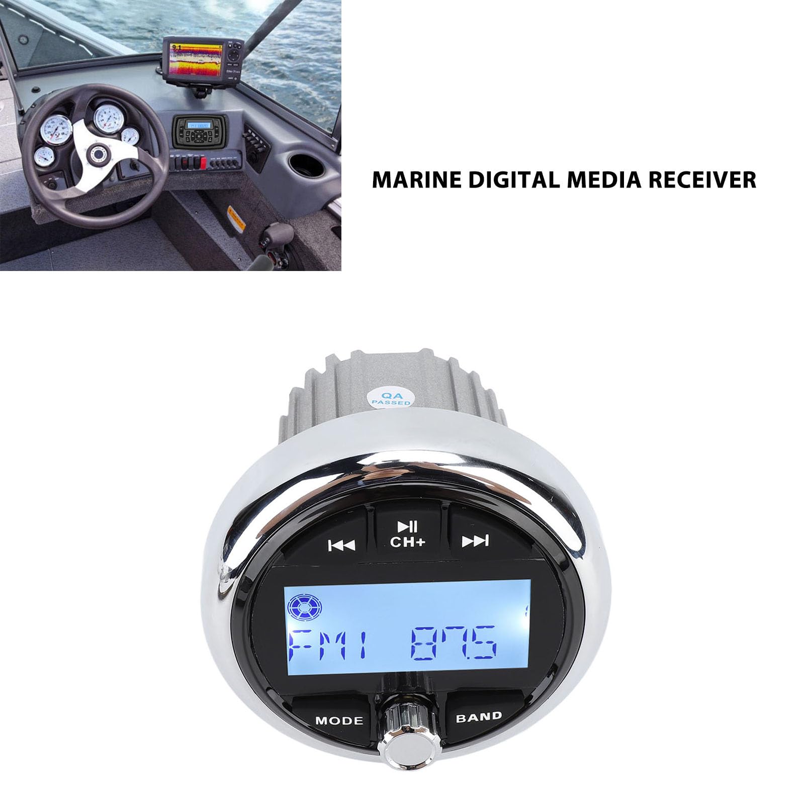 Brilluxa Ricevitore Stereo Marino 12V Impermeabile Boat Stereo Radio System Digital Media Player MP3 Per Yacht RV Engineering Vehicle Ship