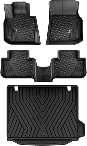 3W Alfombrillas para BMW X3 2018-2024 y forro de carga para BMW X3, accesorios de TPE para BMW X3 30i M40i 30i 30e X3M BMW M M40i xDrive (solo para