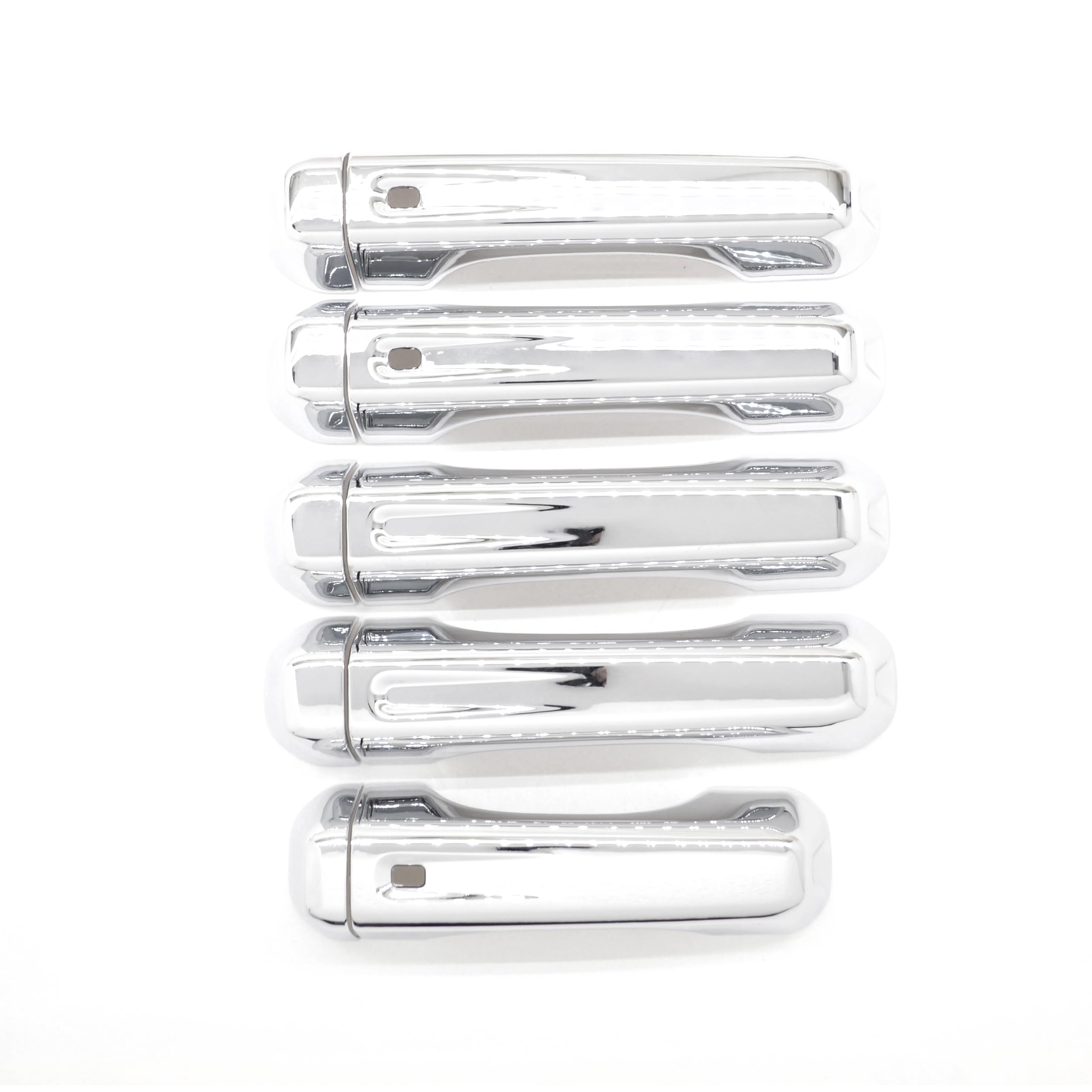 Trim Illusion Snap On Chrome Car Door Handle Cover Trim Accessories Compatible with Jeep Wrangler 2018-2024 with Smart Key, DH295