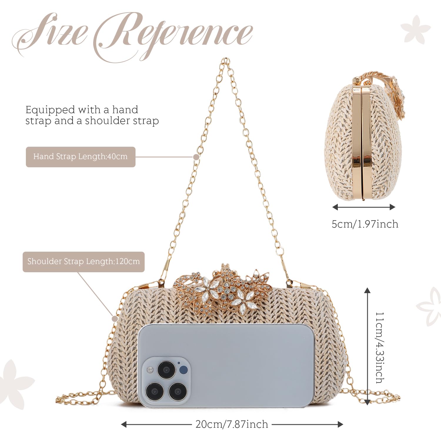 Borse per le Donne Vacanza Pochette Borse Spiaggia Sera Pochette Spalla Cerimonia Nuziale Cocktail Prom Frizioni