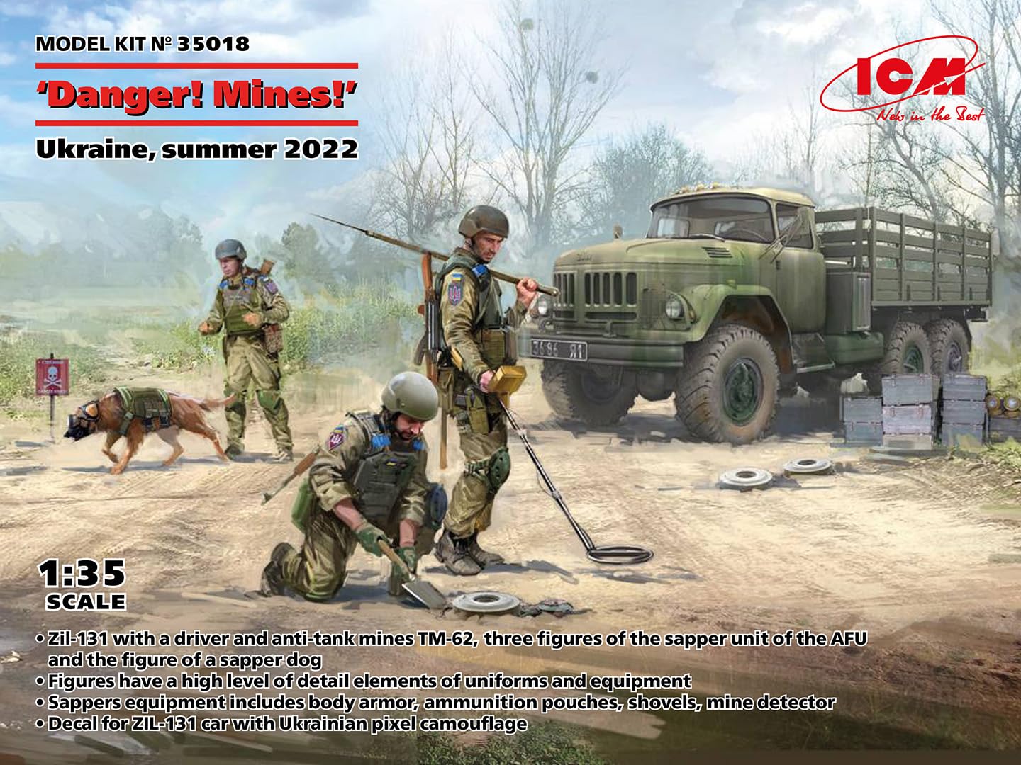 ICM 35018 1:35 Danger! Mines! Ukraine, summer 2022