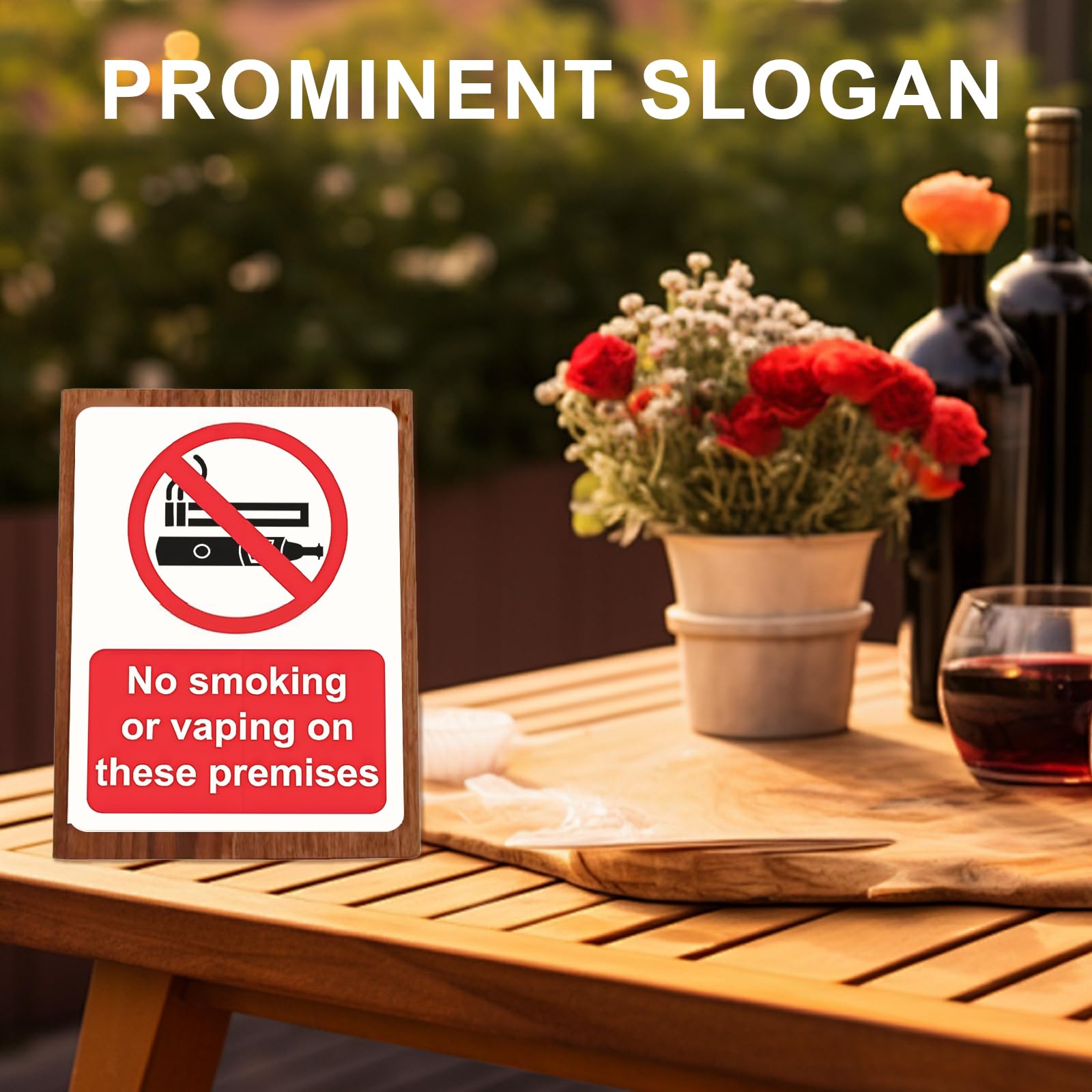 10 Adesivi Vietato Fumare - Segnaletica Anti Fumo E Vapo Per Interni Ed Esterni, UV Resistente - Foto 8