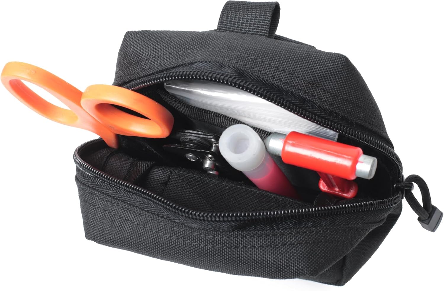 2 Pack 1000D Tactical Molle Pouches with US Flag Patches - Tactical Compact EDC Pouch Bag Small Utility Pouch Belt Pouch Tool Pouch - Image 8