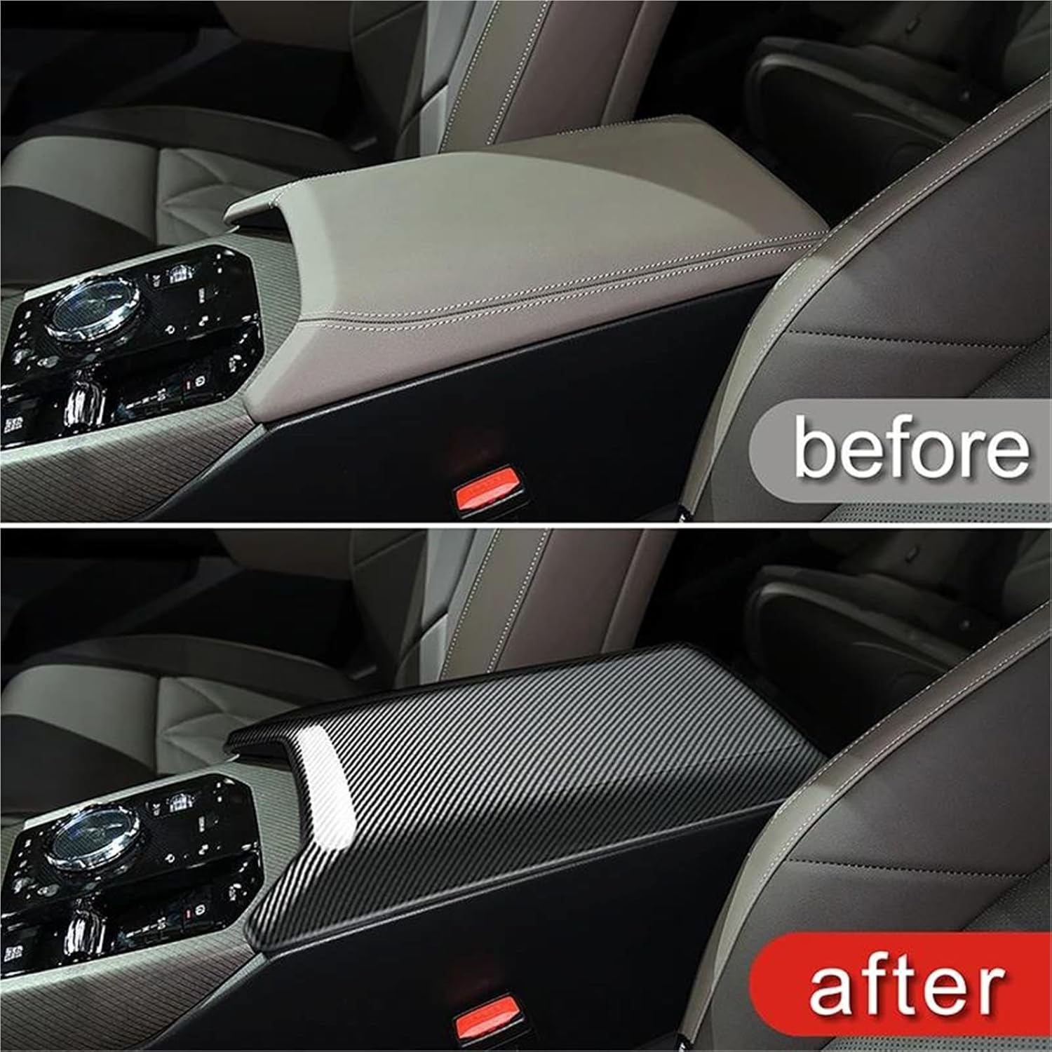 Armrest Box Protective Cover Car Styling Interior Accessories Carbon Fiber Center Console Armrest Box Panel Decorative Cover for X3 G45 2025