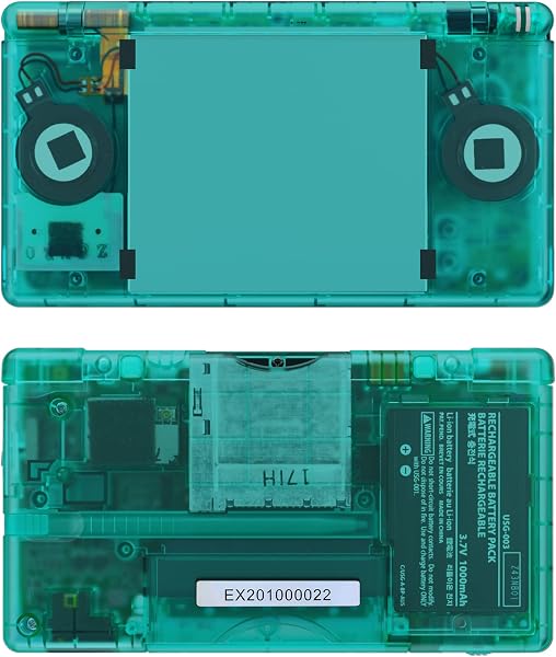 eXtremeRate ds liteに対応用組み立て式カスタム交換シェルクリア素材、交換ボタンも付き、ニンテンドーdsライトに対応用スクリーンレンズ【クリアグリーン】 - 5