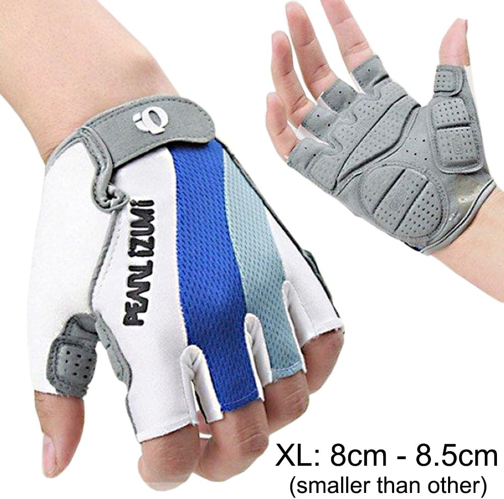 HKBAYI Sport Bicycle MTB Racing Half Finger Cycling Motorcycle Gloves for Women Men M L XL winter Fingerless Leather (XL)