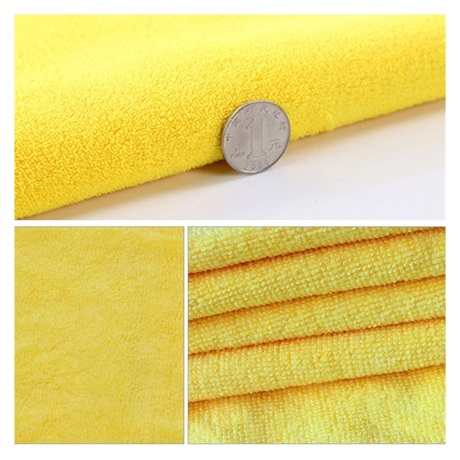 Asciugamani per la pulizia della lucidatura per la cura dell'auto Asciugamano per asciugatura in microfibra in peluche Panno per la pulizia dell'auto in fibra di poliestere spessa e spessa (Color :