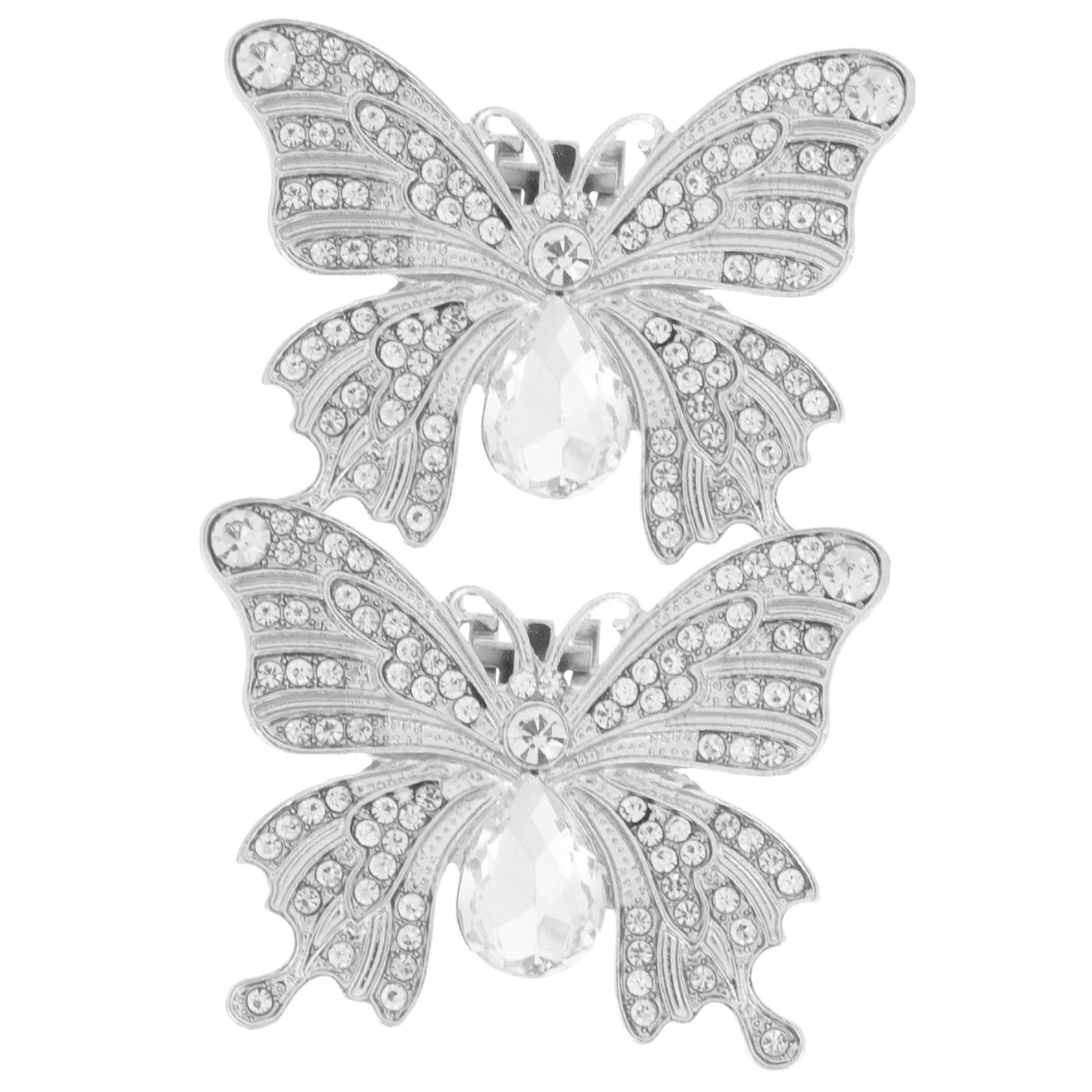 BESTYASH fermaglio per scarpe a farfalla decorazione di fermagli per scarpe décolleté fermagli per scarpe con fibbia per scarpe da sposa fibbia per scarpe a farfalla con strass