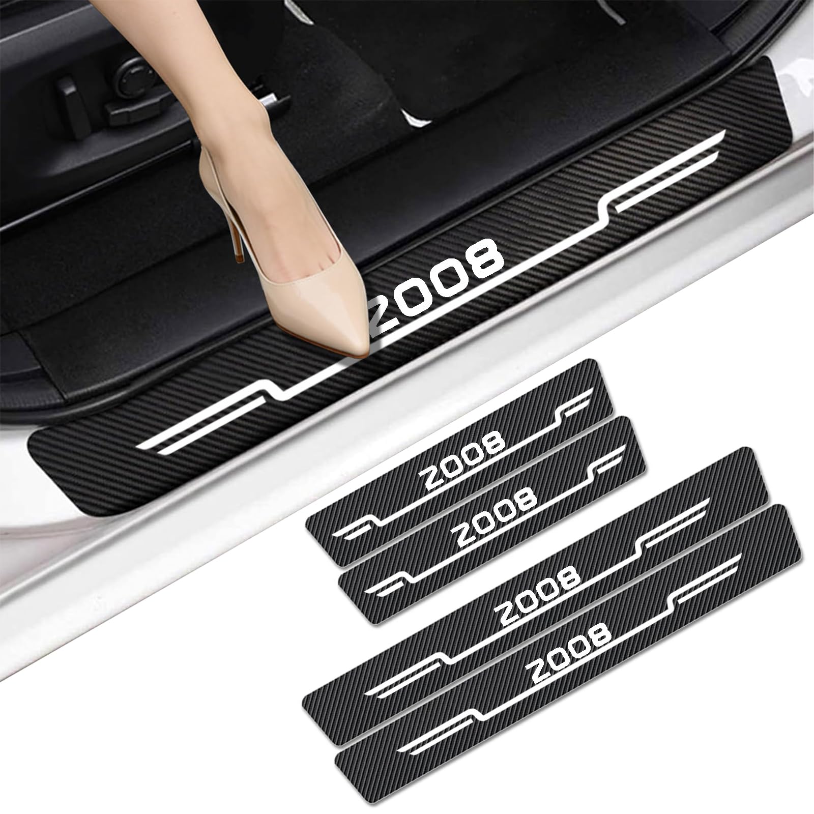 WXH97F Car Door Sill Protector for Peugeot 2008