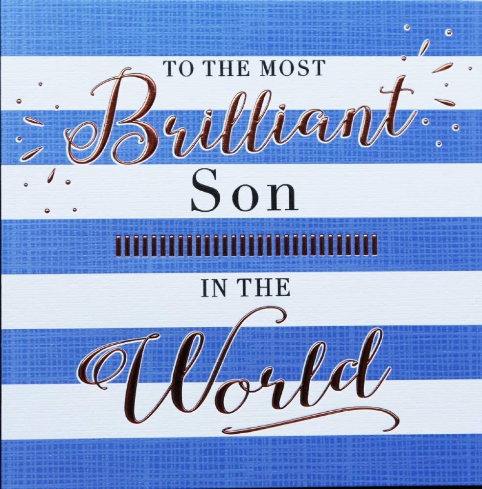 Male Birthday Card Son - 138 mm sq inches - ZIZI Cards