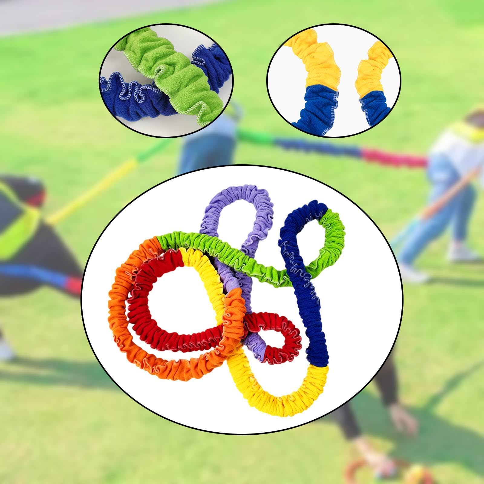 Banda Elástica Cooperativa para Juegos de Actividades Entre Padres E Hijos, Accesorio para Gimnasio Familiar.