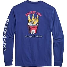Vineyard Vines Men's Bucket List Long-Sleeve Pocket Tee