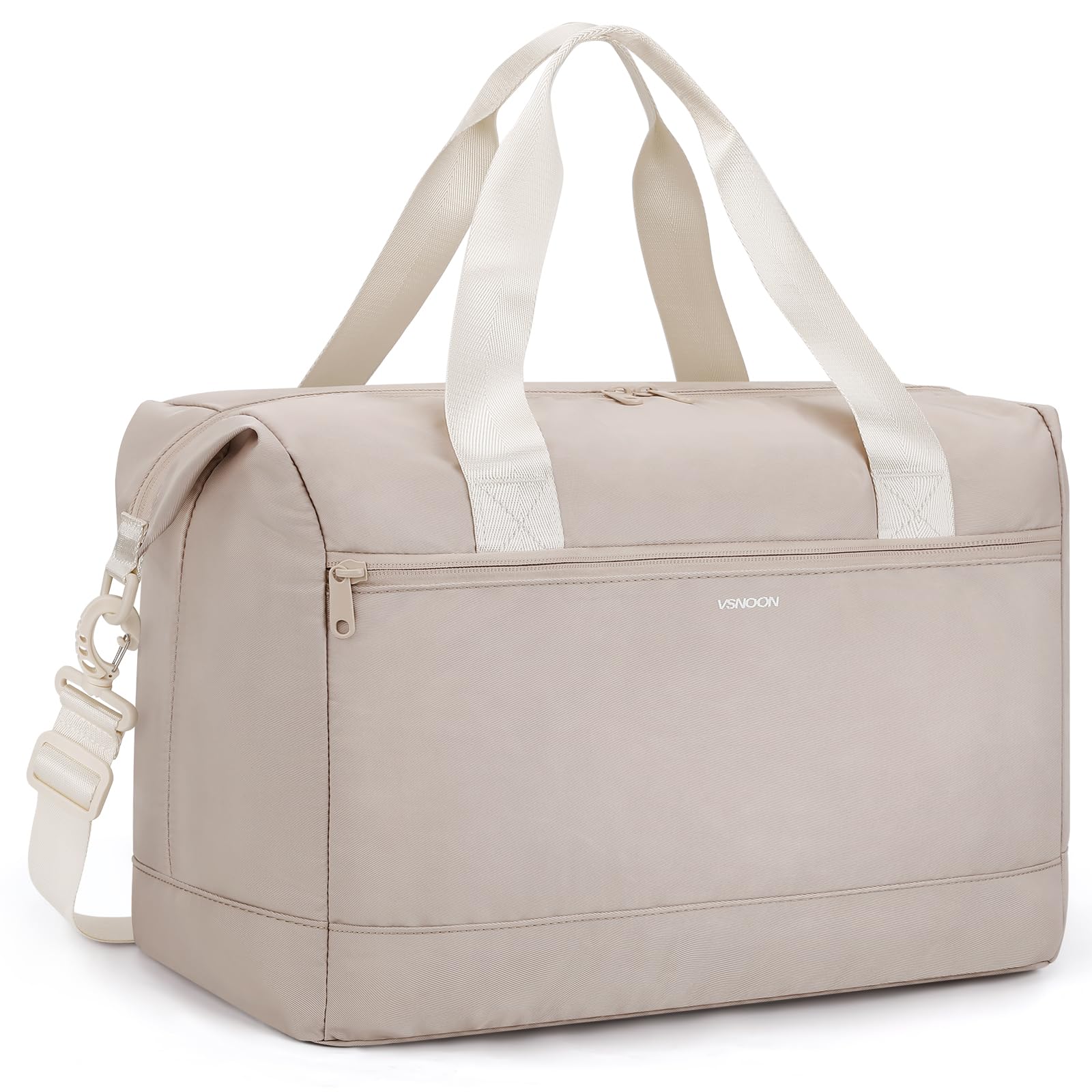 VSNOON für Neu Ryanair Handgepäck Tasche 40x30x20 Untersitz Faltbare Reisetasche Klein Damen, 25L Wasserdicht Wochenende Fitnesstasche, Gepäck Mitnehmen Mit Schultergurt für Wizz Air, Khaki