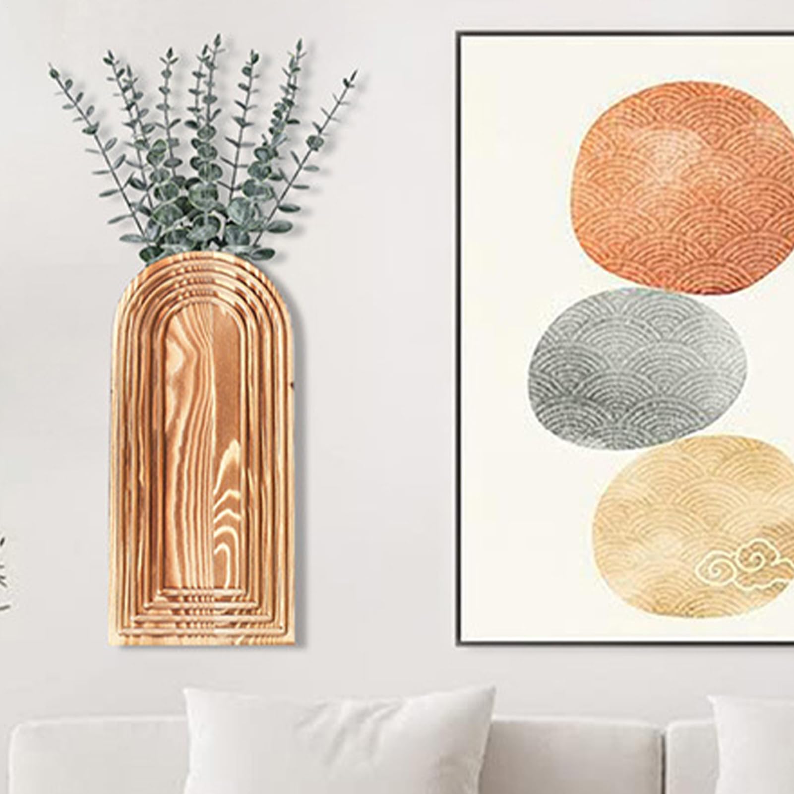 Wandvase 2 Teile Rustikaler Boho Pflanzenhalter