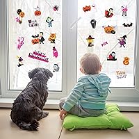 Vista 5 de Calcomanías de Halloween hinchadas para niños pequeños, hojas de calcomanías de espuma de Halloween 3D, autoadhesivas, pequeñas calcomanías