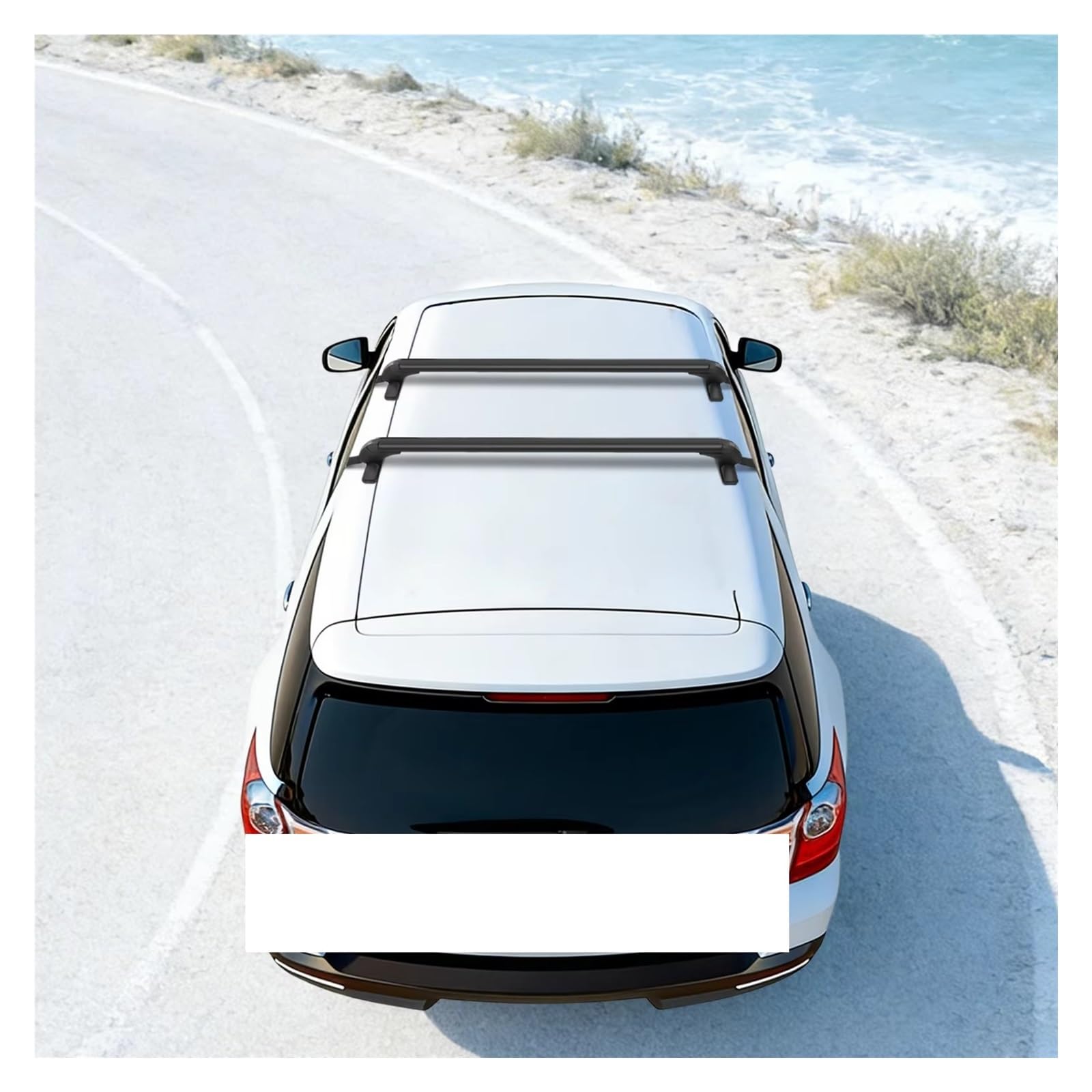 Porte-Bagages de Voiture Barres Toit Universelles Aluminium Voiture Serrure Noire pour Voitures 4/5 Portes Barre 1m Barres de Toit