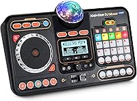 VTech KidiStar DJ Mixer for Kids: Bluetooth Turntable Toy with Party Lights, 2000+ Sounds & Custom Mixes, Ages 5+
