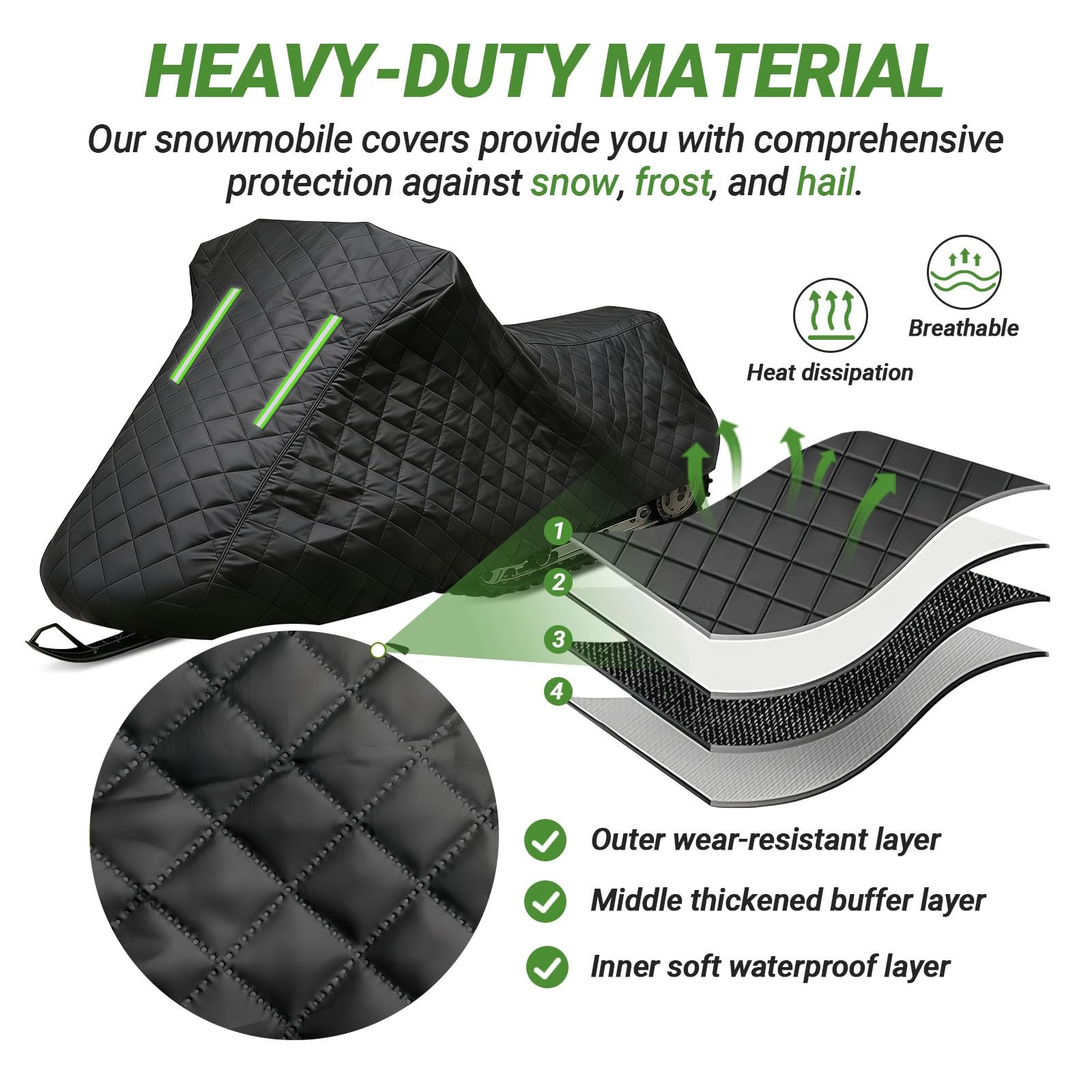 Funda Moto Nieve para Ski-Doo Backcountry X 2024-2026|Funda Protectora para Motos de Nieve para Todo Tipo de Clima|Antirrayas,Resistente Rayos UV,Nieve,Viento y Polvo