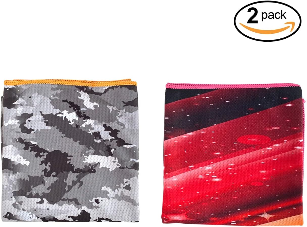 Elite Trend Cooling Towels and Neck Wrap - Cold Neck Cooler Wraps,Instant Chilling Towel Coolers for Hot Weather, Headband, Bandana, UPF 50 (2COSMILI, Large(47X12-INCH))