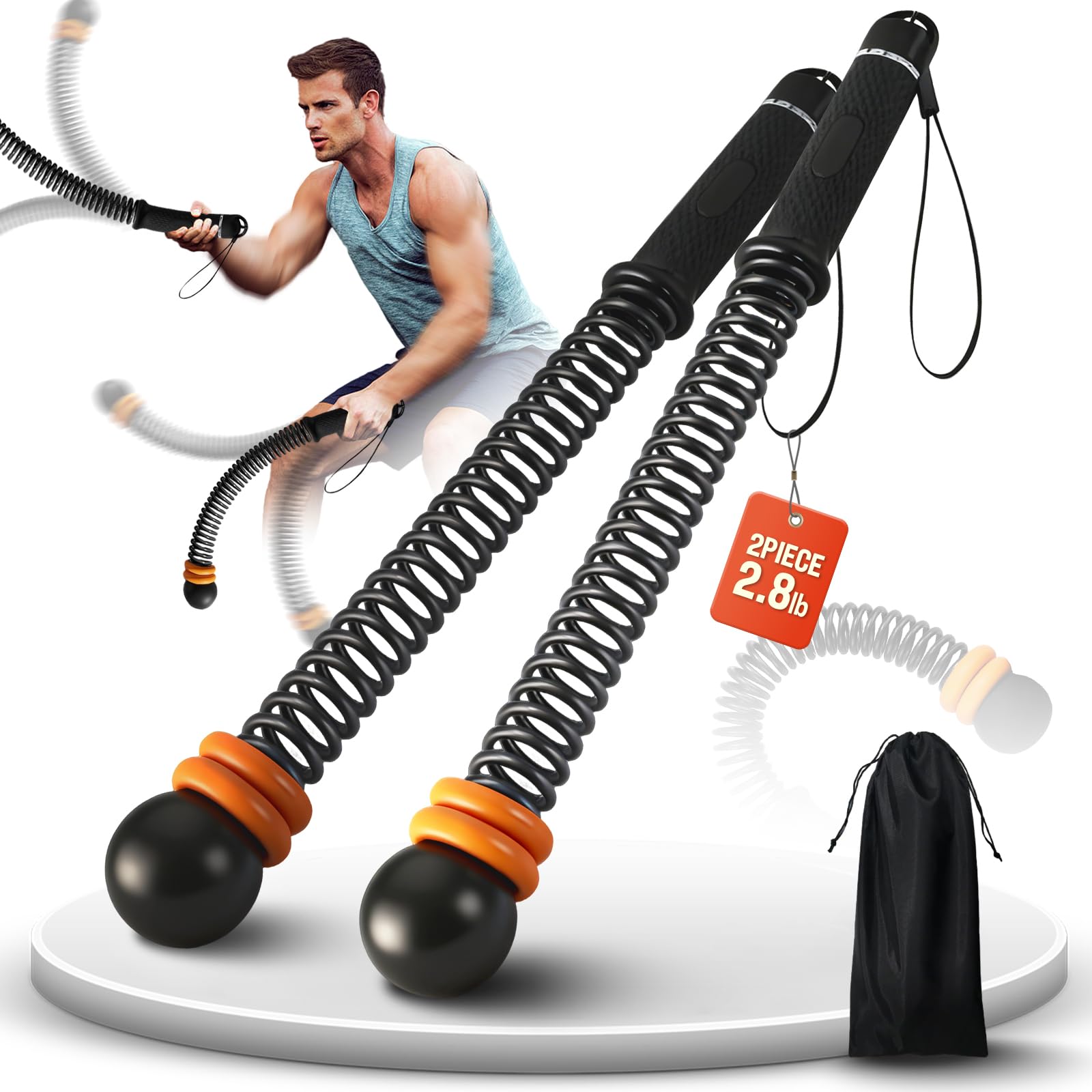 cuerdas de batalla sin cuerda, Cuerda De Entrenamiento Sin Cable, Diseño mejorado de la nueva generación de cuerdas de fitness inalámbricas, ergonomía mejorada para un manejo optimizado y movilidad