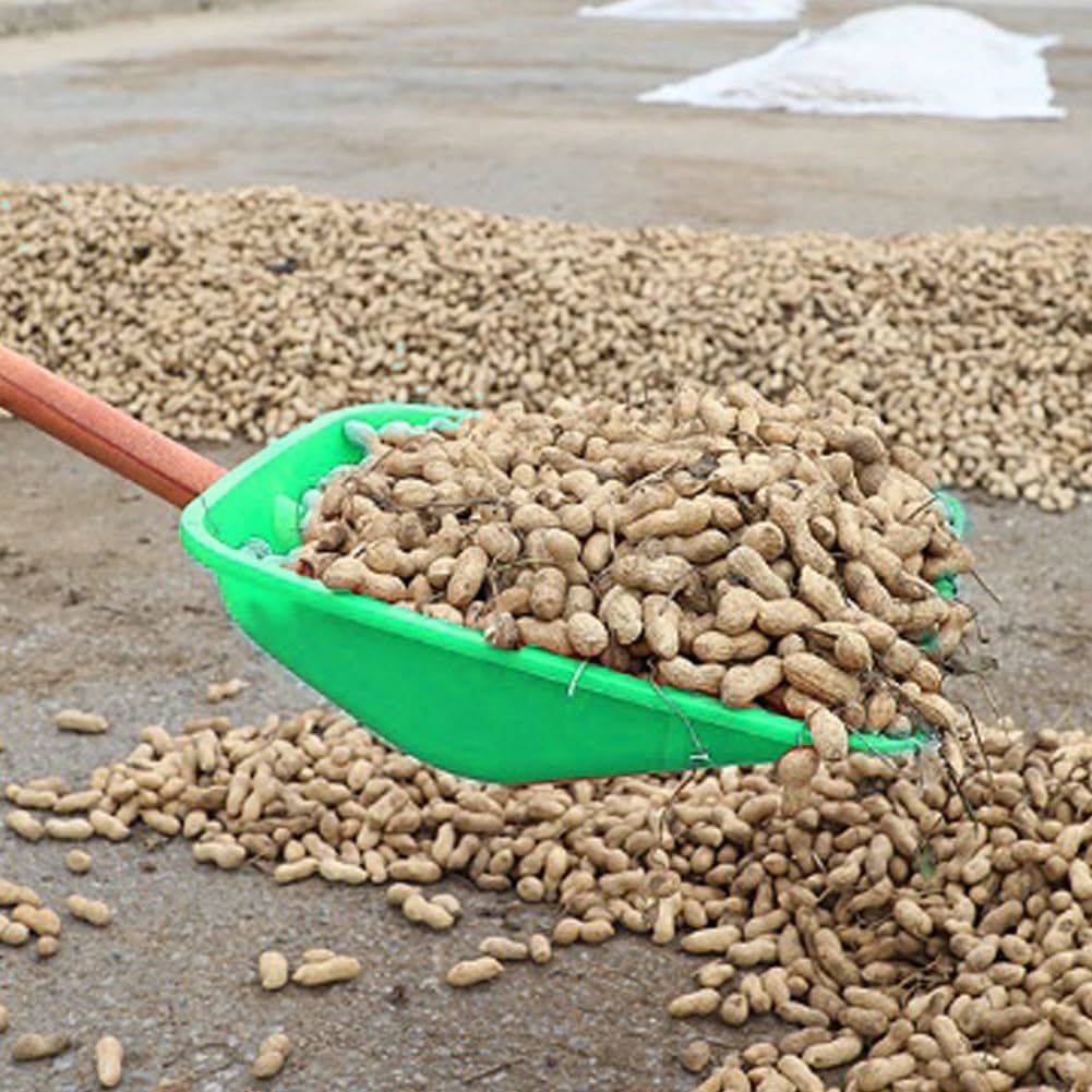 Pala in plastica robusta per la rimozione della neve, rompighiaccio e pollame, applicazioni in casa e cortile (bianco)