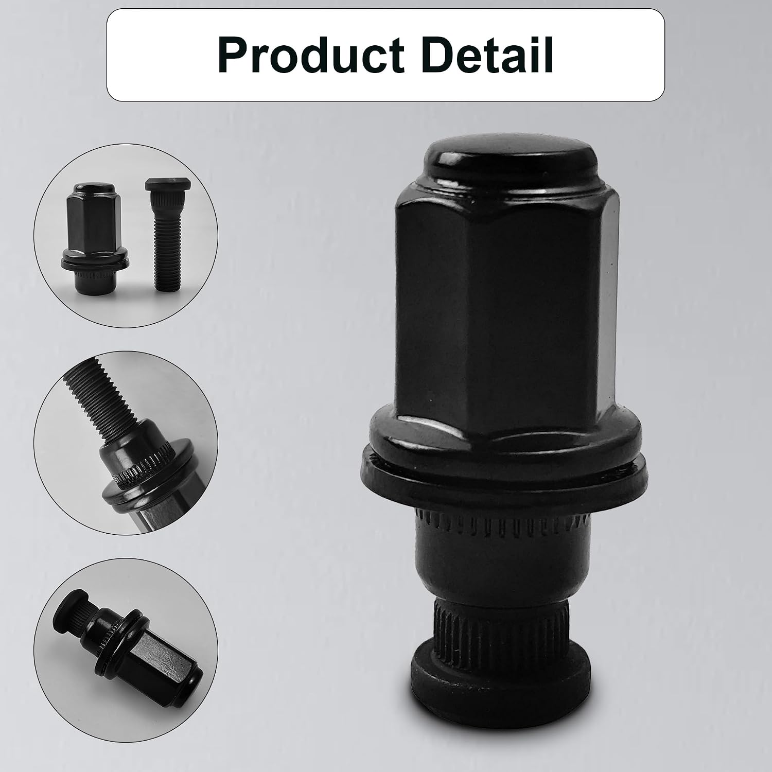 M12x1.50 Wheel Lug Stud Nut Set for Toyota 4Runner Camry Corolla FJ Cruiser Land Cruiser RAV4 Tacoma Tundra Sequoia 90942-02049 90942-01058 (Pack of 2)