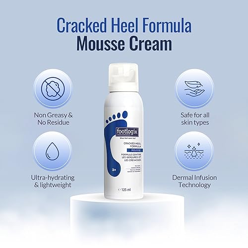 Miniatura 2 de Footlogix Fórmula mousse para talones extra agrietados 3 + (4.23 onzas)